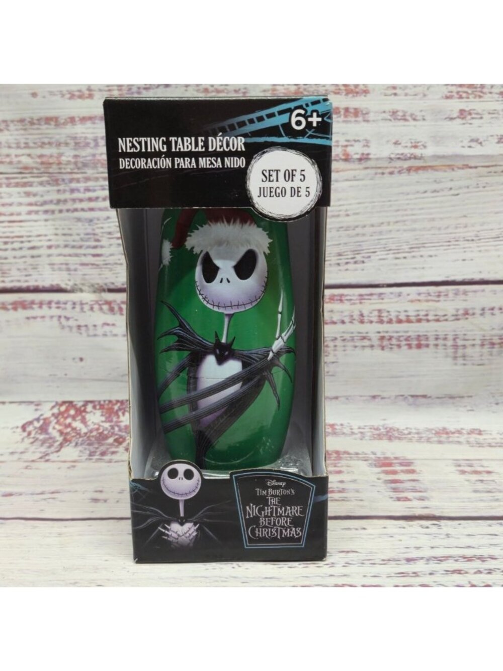 Nightmare Before Christmas 5-piece nesting doll set featuring Jack Skellington - Picture 10 of 10